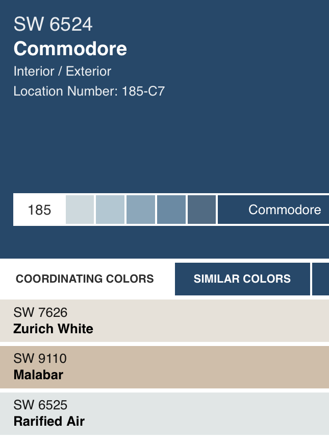 LVTHSHSE's tweet photo. Sherwin Williams latest colour of the month...a beautiful blue! https://t.co/KUmKXi60bn