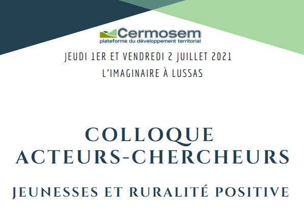 Injep's tweet photo. Le colloque "Jeunesses et ruralité positive" du #Cermosem commence aujourd'hui avec notamment les interventions de Jordan Parisse et Yaëlle Amsellem-Mainguy (INJEP) qui reviendront sur l'apport de leurs travaux sur la jeunesse et sur la question des territoires et de la ruralité. https://t.co/cs9WiCqNgO