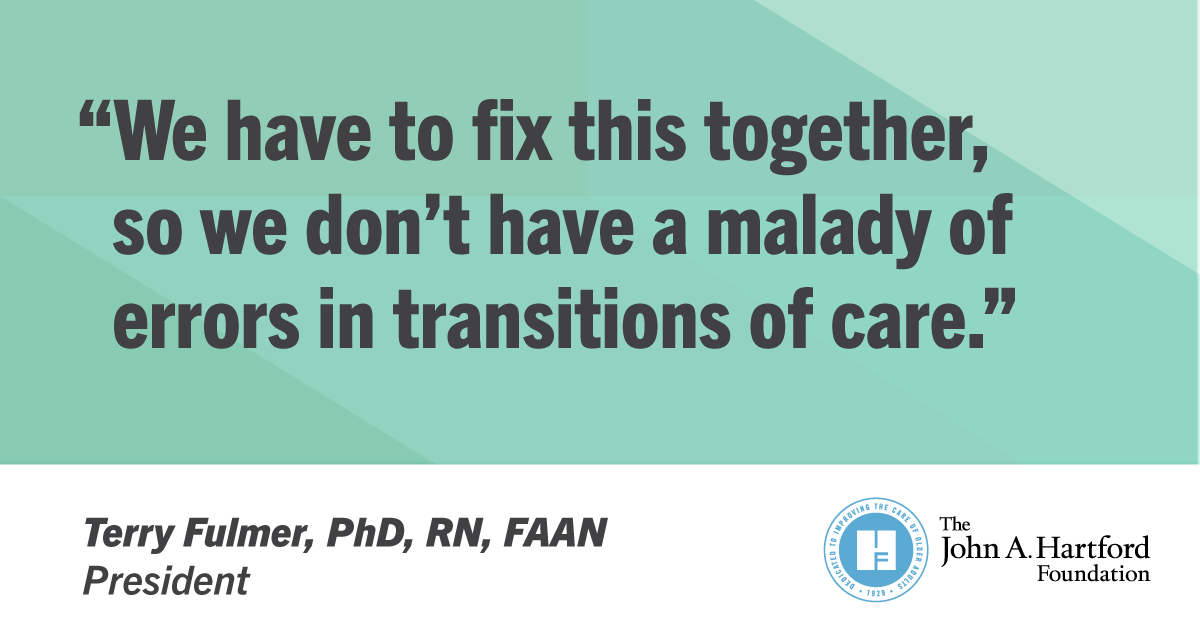 johnahartford's tweet photo. During the #HealthEquity Summit, Dr. Terry Fulmer underscored the importance of collaboration across the entire health care field to reduce ageism. Watch the session https://t.co/tMpFFuVia4 https://t.co/hIrYJNbmx2
