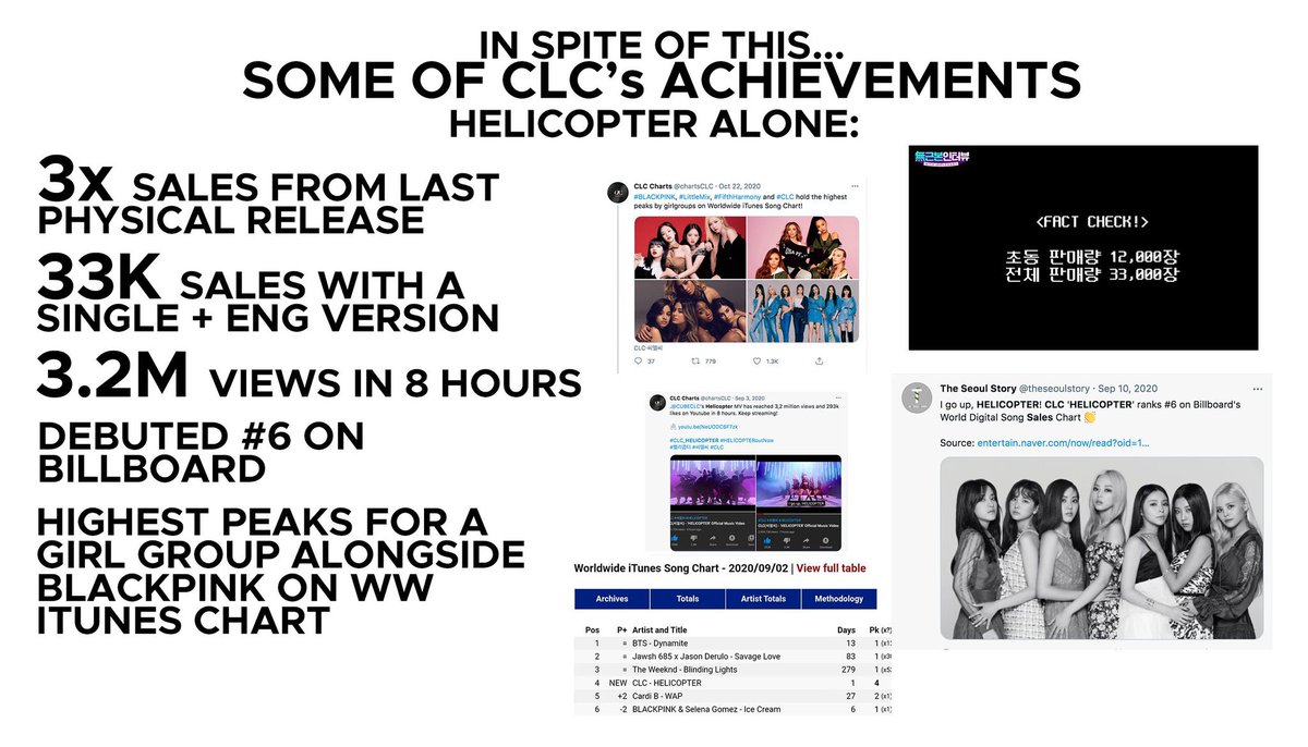 orbitokki's tweet image. CLC has been on hiatus 5 out of their 6 years.

CLC hasn’t had a full album in their 6 years.

Sorn had to pay out of pocket for their promotion in Thailand.

CLC hasn’t had more than single releases in 2 years. 

The list goes on in spite of their achievements. 

#WhereisCLC?