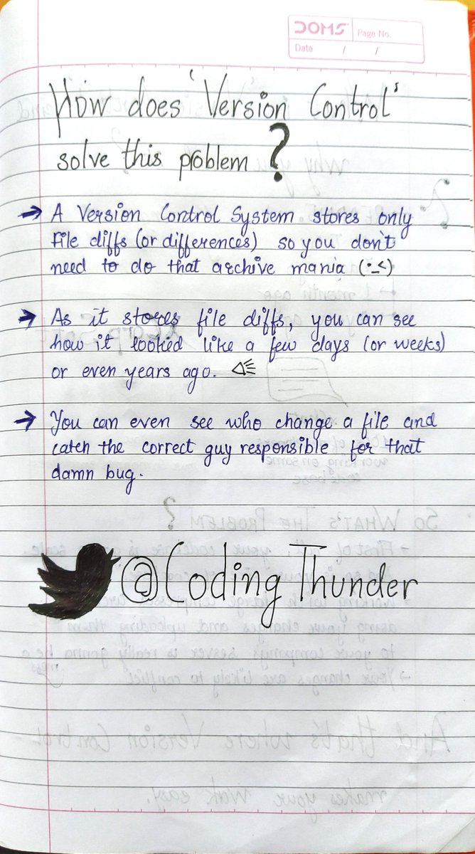 CodingThunder's tweet image. What is Version Control? An introduction to version control by @CodingThunder
#git #github #programming #100DaysOfCode