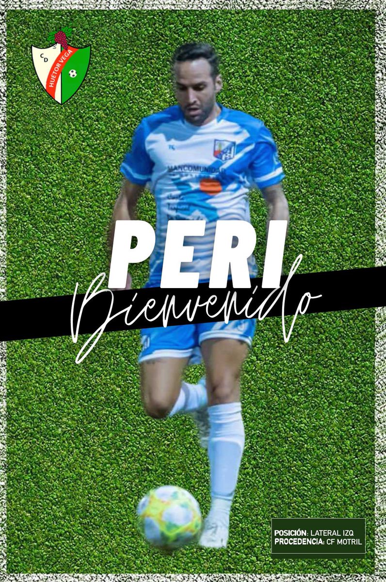 OFICIAL | Peri se convierte en nuevo jugador del <a href="/CD_HuetorVega/">CD Huétor Vega</a>.

Extraordinario lateral izquierdo que llega a Las Viñas para dotar de experiencia a la zaga. Futbolista entregado, duro, con buen toque y con un golpeo de balón extraordinario.

¡Bienvenido Peri!