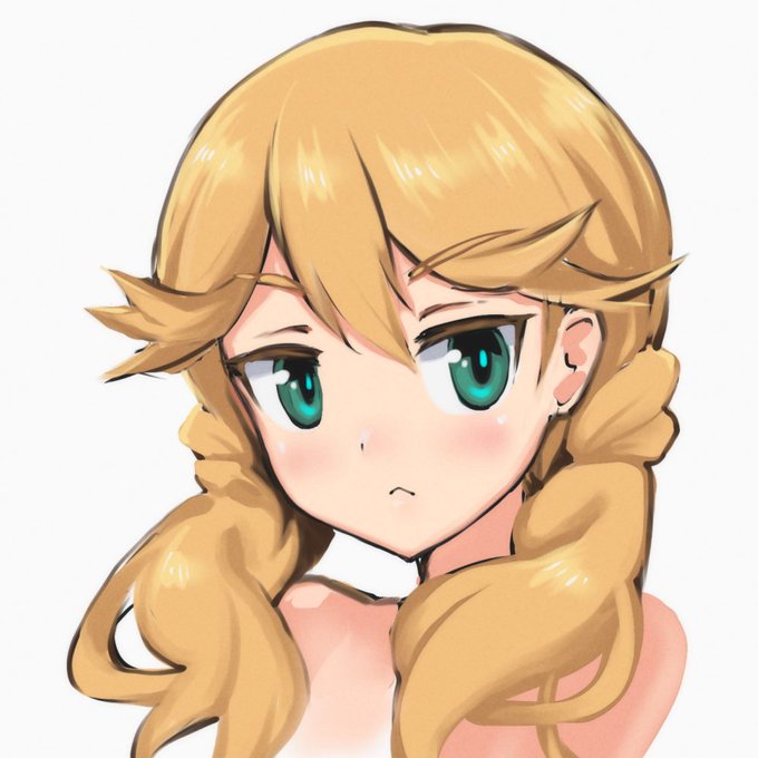 これはゲーム中の雰囲気にちょっと近づけようと練習描きした琴村
#アリスギアお絵かき 