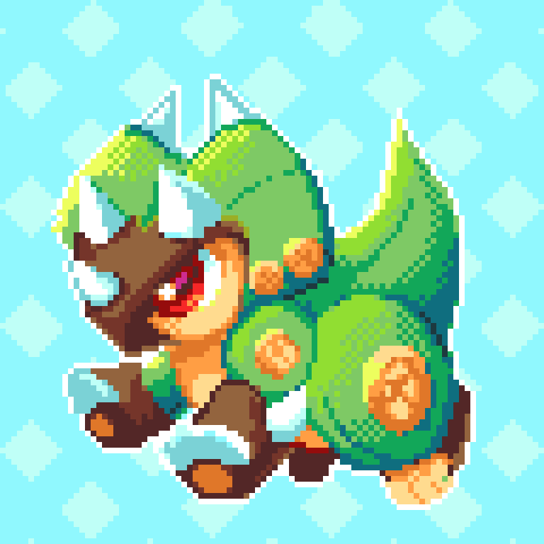 週刊ワニ太郎 Wanitarou A Twitter パズドラ トイトプス パズドラzでは玩具龍統一パをよく使ってました Dotpict Pixelart ドット絵