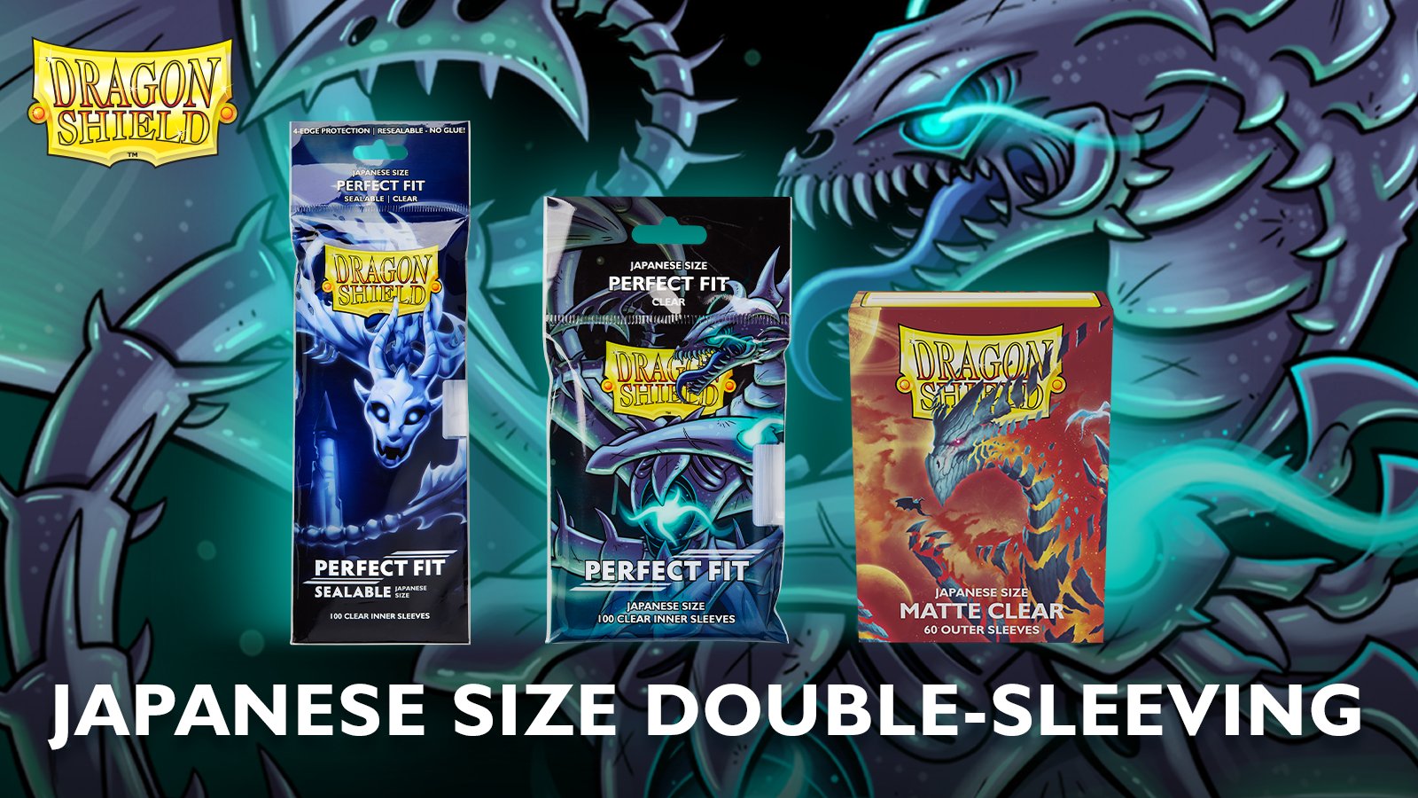 Dragon Shield on X: Double-sleeving is coming to Japanese size! Three new  options: - Perfect Fit toploader inner sleeves - Perfect Fit Sealable inner  sleeves - Oversleeves Available August, but you can
