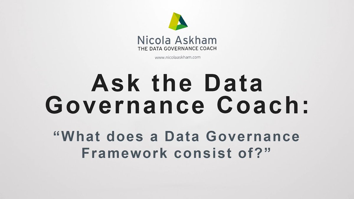 Nicola_Askham's tweet image. Watch my latest video here: ed.gr/dihzk #tdgc #datagovernance #datagovernanceframework #framework #data