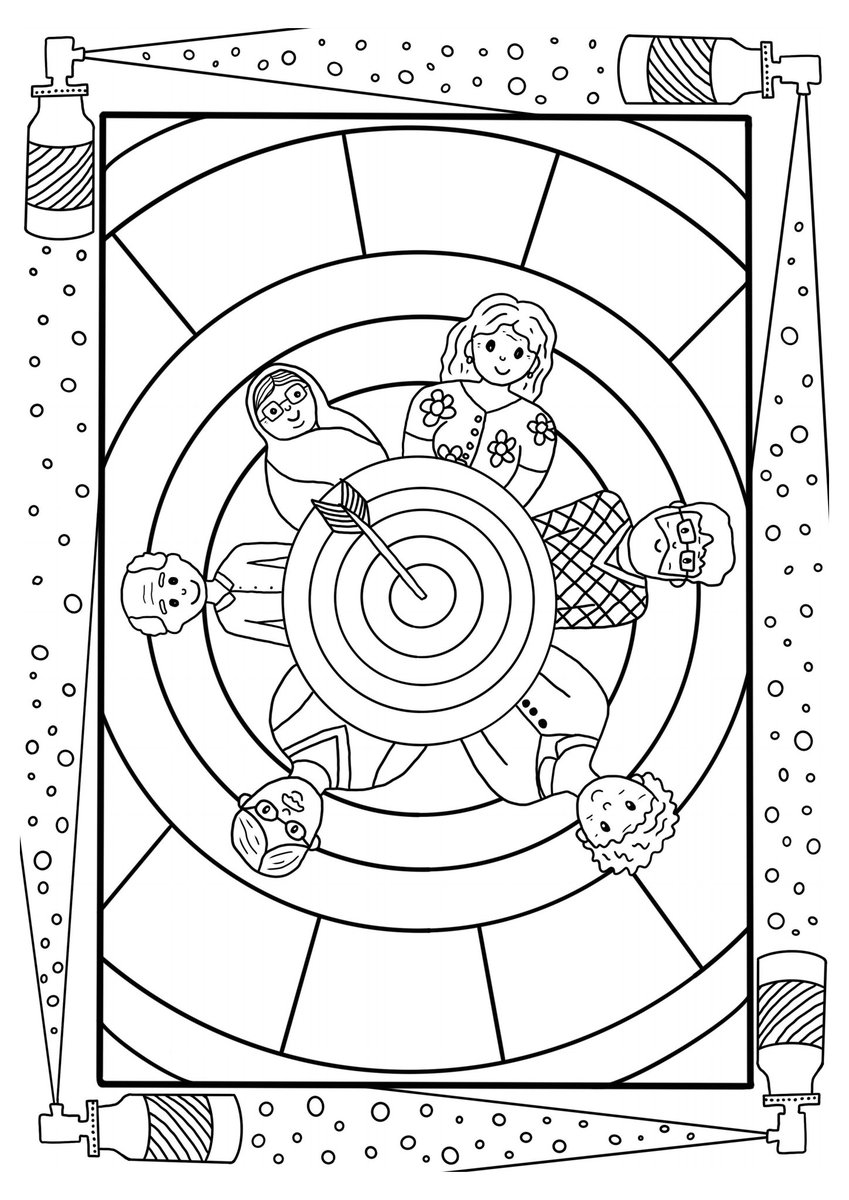 📢 #Art & #Science collide! Stoked to have been featured by the super talented @HanaAyoob in the @ARUKscientist funded 'Visualising #Dementia Research Colouring Book', beside such esteemed company! 'Hitting the target' & involving participants my top priority! 🎯 @dem_researcher