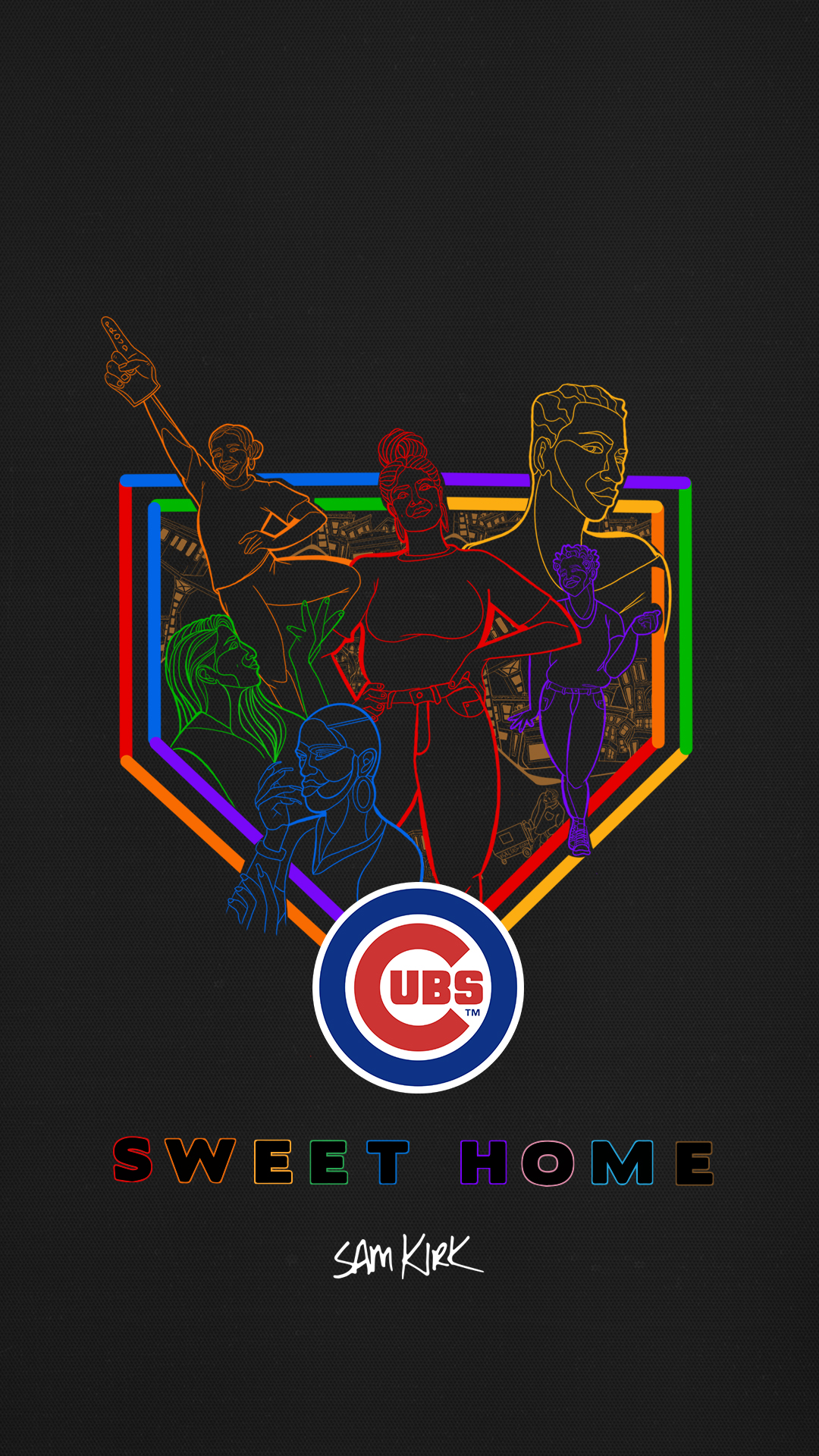 Chicago Cubs on X: June may be coming to an end, but #Pride is year-round.  ➡️  #WallpaperWednesday @Benjamin_Moore   / X