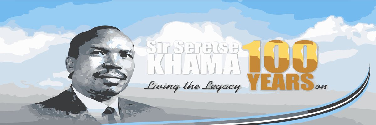 BWGovernment's tweet photo. CELEBRATING SIR SERETSE KHAMA
π³πππππ πππ π³πππππ 100 πππππ ππ
#SSK100
#CelebratingaStatesman
#RootedinBw https://t.co/ATZpfL4EnW