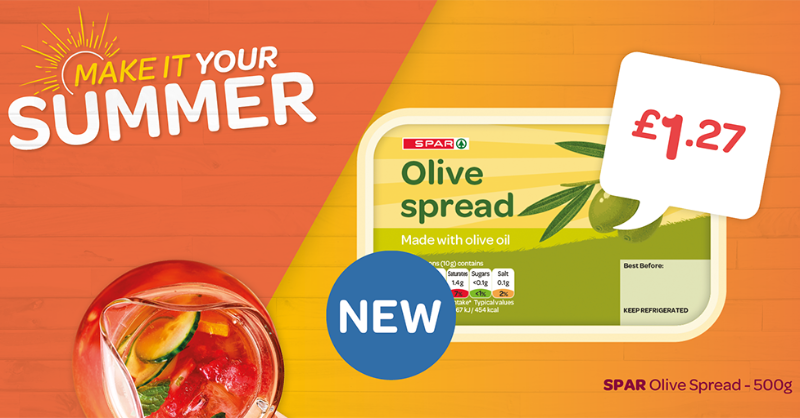SPARintheUK's tweet photo. Make your BBQ's even butter with our NEW vegan olive spread. Perfect for slathering on corn on the cob, melting through jacket potatoes or creating sandwiches perfect for picnics.
#New #Vegan #SPARBQ #MakeItYourSummer