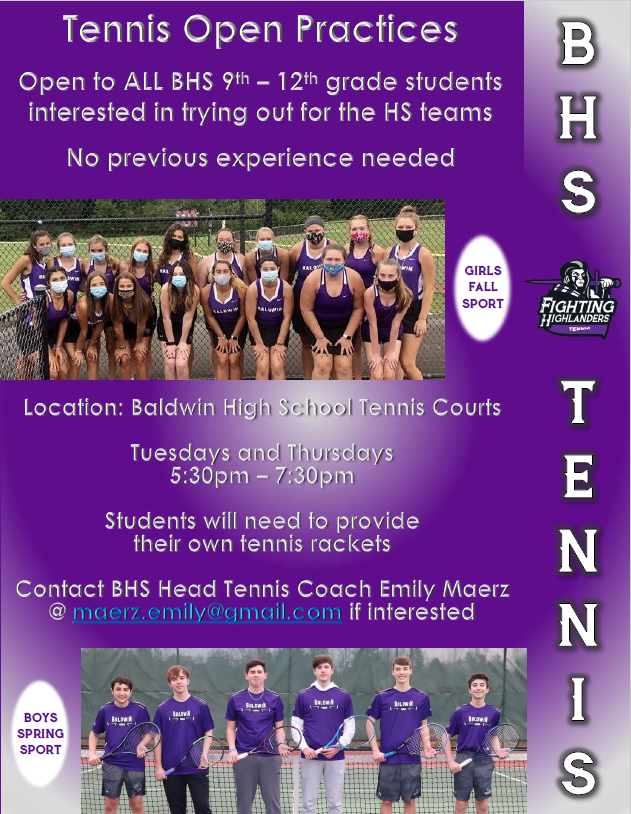 JaniceTarson's tweet photo. @BHSJuniors2022
@BHSTenthGrade
@BHSNinthGrade
@FuscoTakesOnHEC

Please RT and get the word out...especially to incoming BHS 9th graders. The girls tennis matches start the week before school does, so it will be too late for incoming freshman girls if they don't start this summer. https://t.co/wdE371bgrW