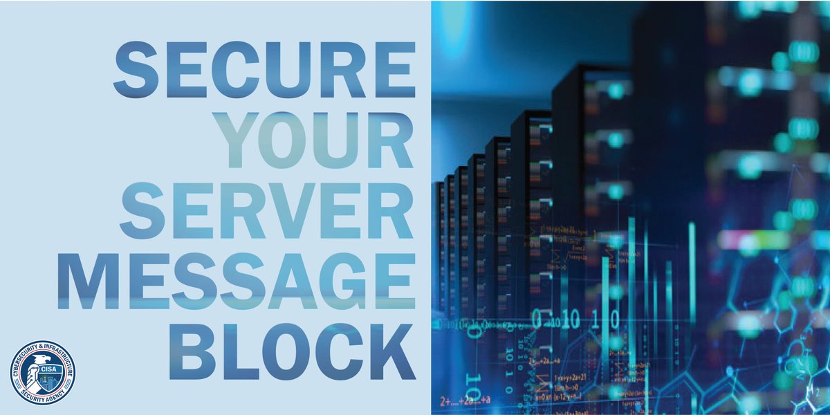 CISACyber's tweet photo. To help prevent #ransomware attacks, @CISAgov recommends users & administrators:
✔️Disable SMBv1
✔️Block all versions of #SMB at the network boundary by blocking TCP port 445 with related protocols on UDP ports 137-138 and TCP port 139
https://t.co/ptCoqy7wkH #SecureYourSMB https://t.co/yCigwksZk3