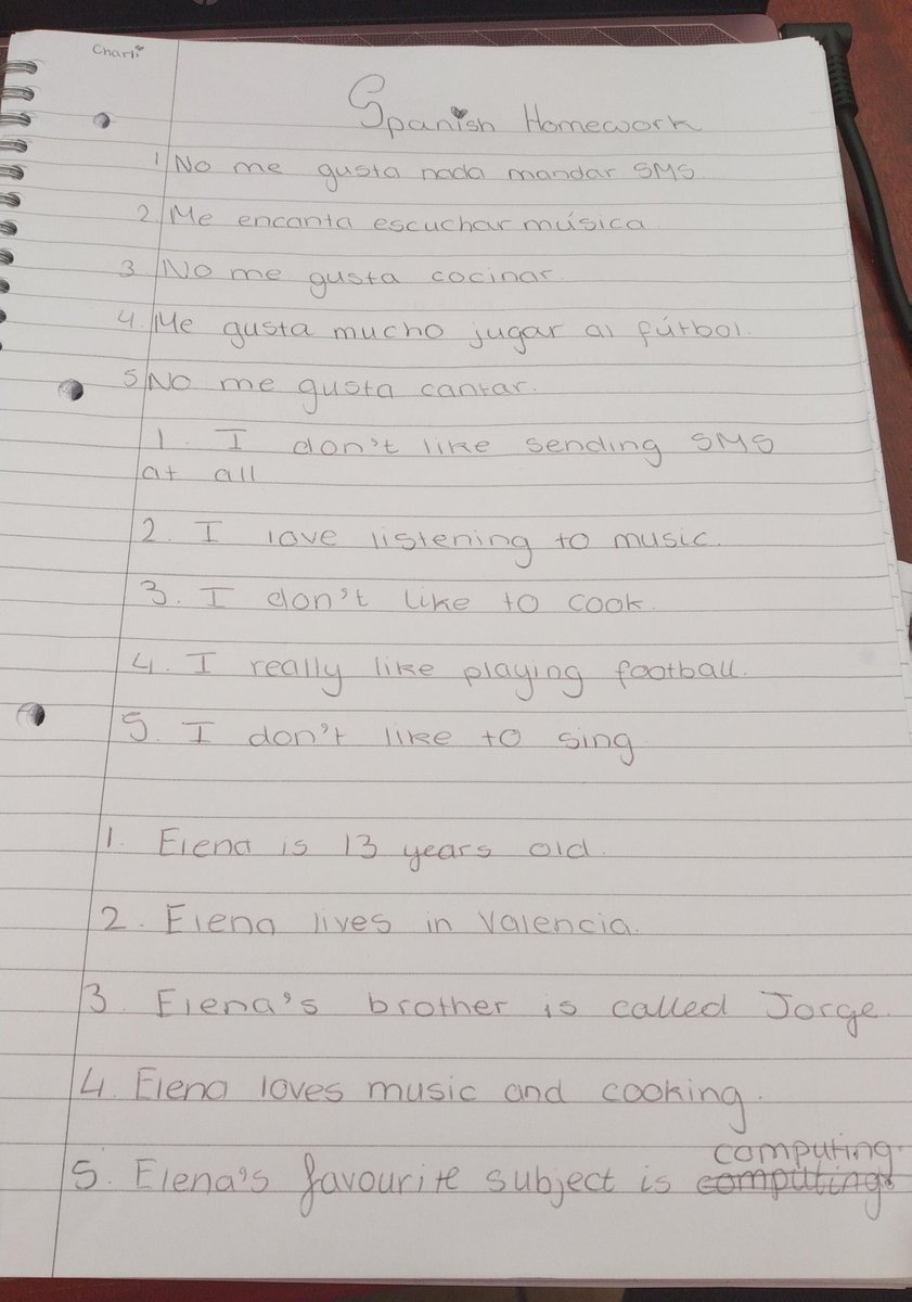 CharlotteALing1's tweet photo. This is all my Spanish Homework!!!!
@miss_scastro 
@MrCookeAHS 
@misscvconnolly 
@miss_kdunn https://t.co/0BNdRGiT0W