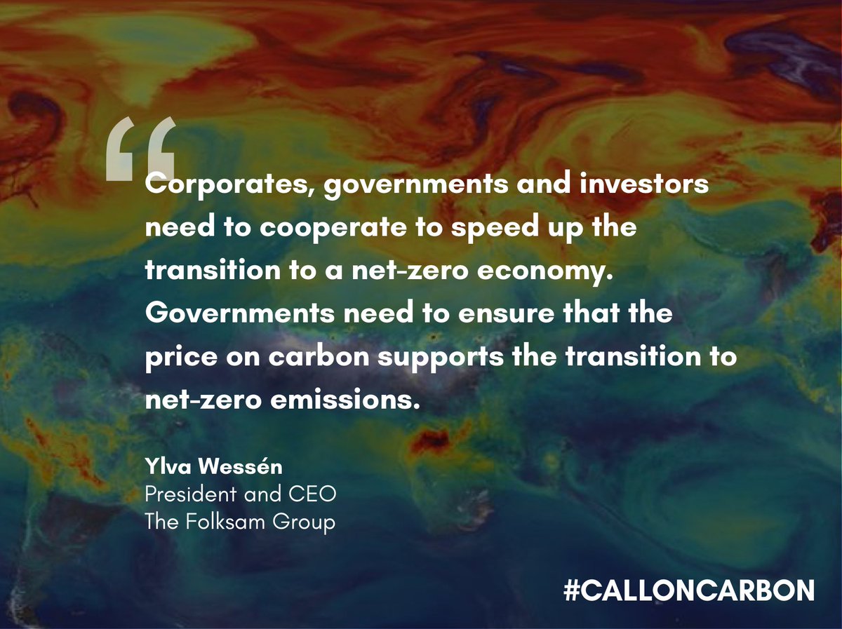 Climate mitigation needs a major ramp-up of low-carbon investments. An effective carbon price is a key tool for this. Join leaders supporting carbon pricing here: calloncarbon.com/join/ #calloncarbon