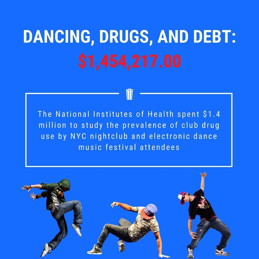 Senator Rand Paul
Public Official
Who’s ready for another #wastereportwednesday?
According to the American Addiction Centers, “Club drugs are a group of rave party drugs that are often used at nightclubs and large dance parties.”