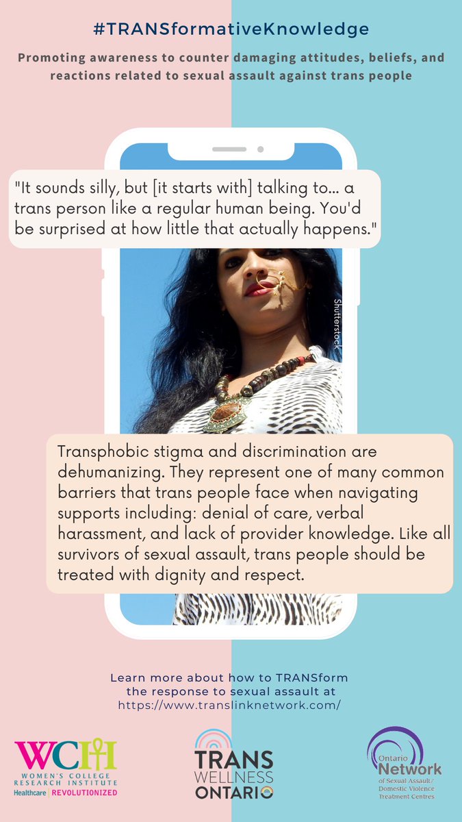 DrJaniceDuMont's tweet photo. As #PrideMonth2021 ends, thank you for sharing our #TRANSformativeKnowledge advocacy campaign. Let’s remain focused on improving supports for #TransSurvivors year round!
Click images for highlights & learn about trans-affirming practice here: https://t.co/enjCrIiwD2
@UofT_dlsph https://t.co/sndkvgUIki