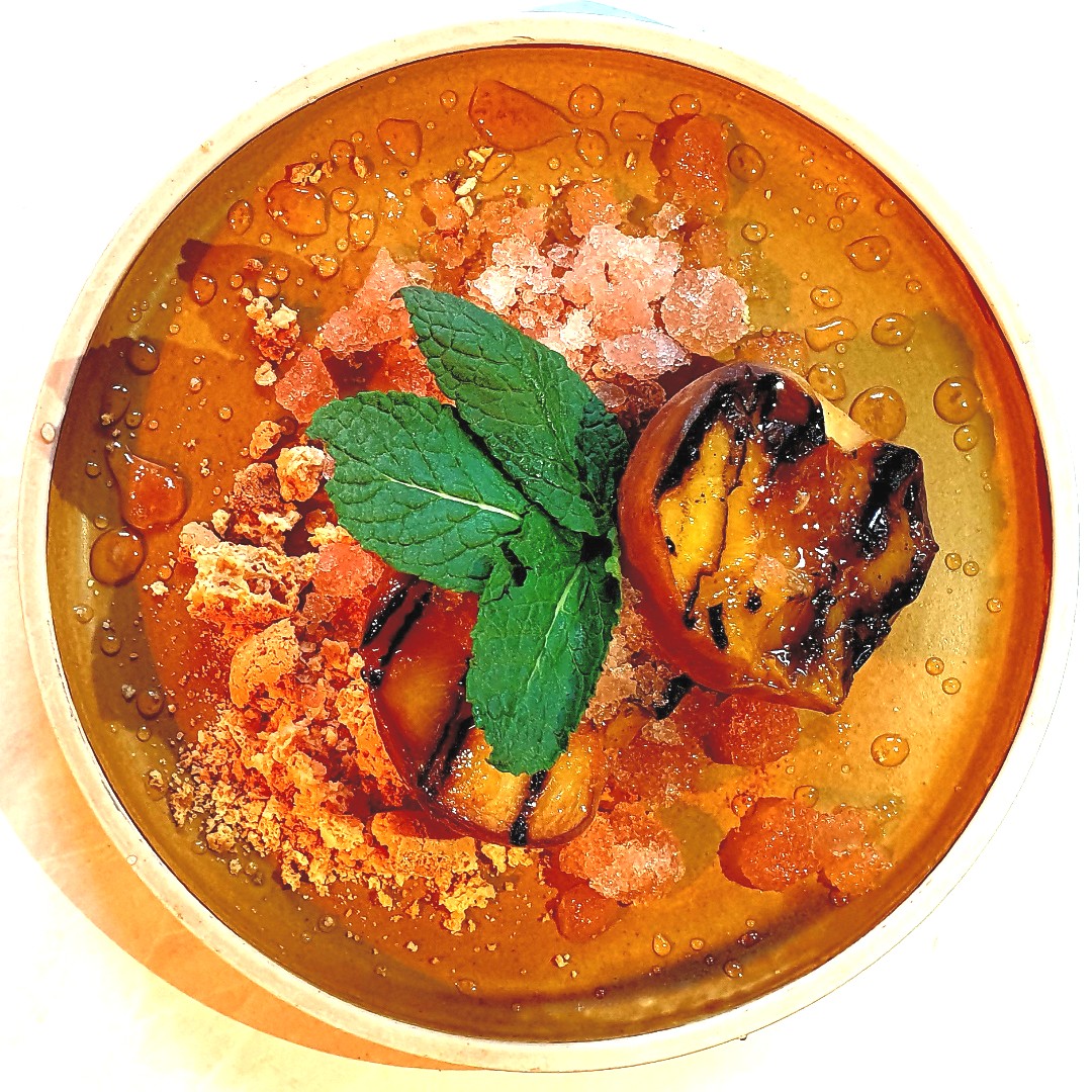 Roasted Peaches with Mascarpone &amp; Crumbled Amaretti Biscotti

Seriously.

View our amazing small plates menu at thefivealls.co.uk/#menus