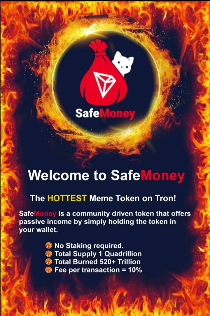 Joao__Amaro's tweet photo. ⚠️Giveaway⚠️ friends 👀 the recent token that I add to my portfolio💰

The first token of this kind in #TronNetwork  💎

I will give 600M #SafeMoney to one person that like, RT, follow me and follow @SafeMoneyTRX

Let's help this community💪

End 24h

#tron #BTT #Klever #giveaway https://t.co/NXH32uHqzt