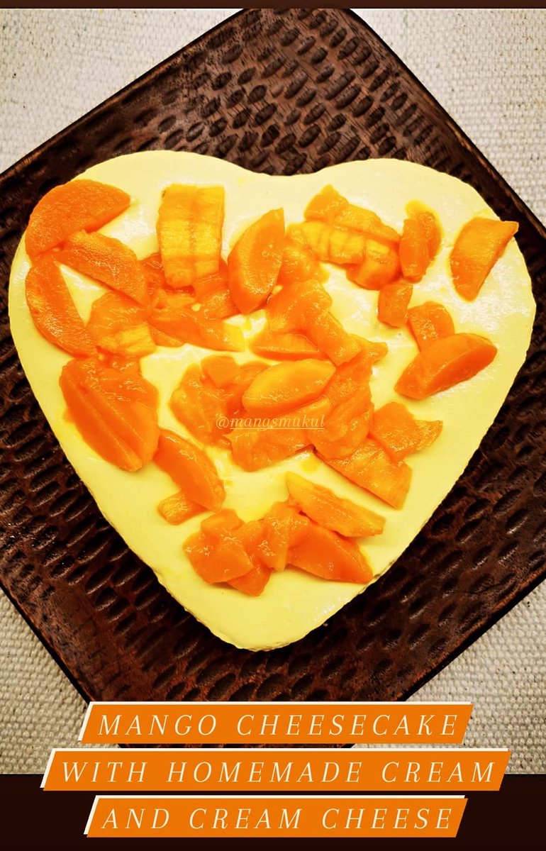 manasmukul's tweet photo. Mango Cheesecake with homemade cream and cream cheese 

My entry for #YellowTwitter

#foodporn #foodie #TheJokerCooks #MaaDaPutt #cheesecake #mangocheesecake

 @food_porn https://t.co/4ZvvafHbzi