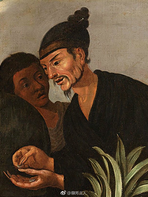 YunqiZhou1's tweet photo. @nextlevel094 An European artist depicted 懶收巾in the  oil painting. https://t.co/88Snsij1Le