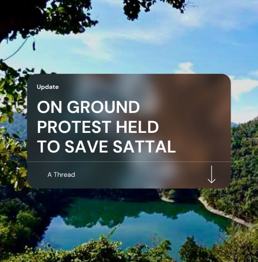 ThereIsNoEarthB's tweet photo. Locals and environmentalists in Sattal have been protesting against the urbanization of the region for commercial interests at the cost of ecology. @Sattalconserva1 has been working on the ground and here are some updates. ( A thread)

#SaveSattal #SattalBachao #Sattal #Nainital https://t.co/psNYAWQN2M