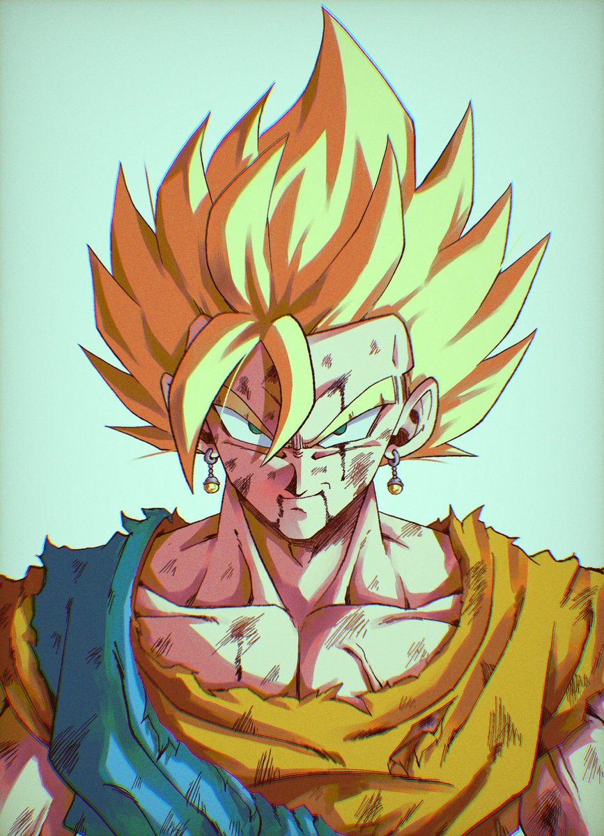 super saiyan male focus 1boy blonde hair solo open mouth electricity  illustration images