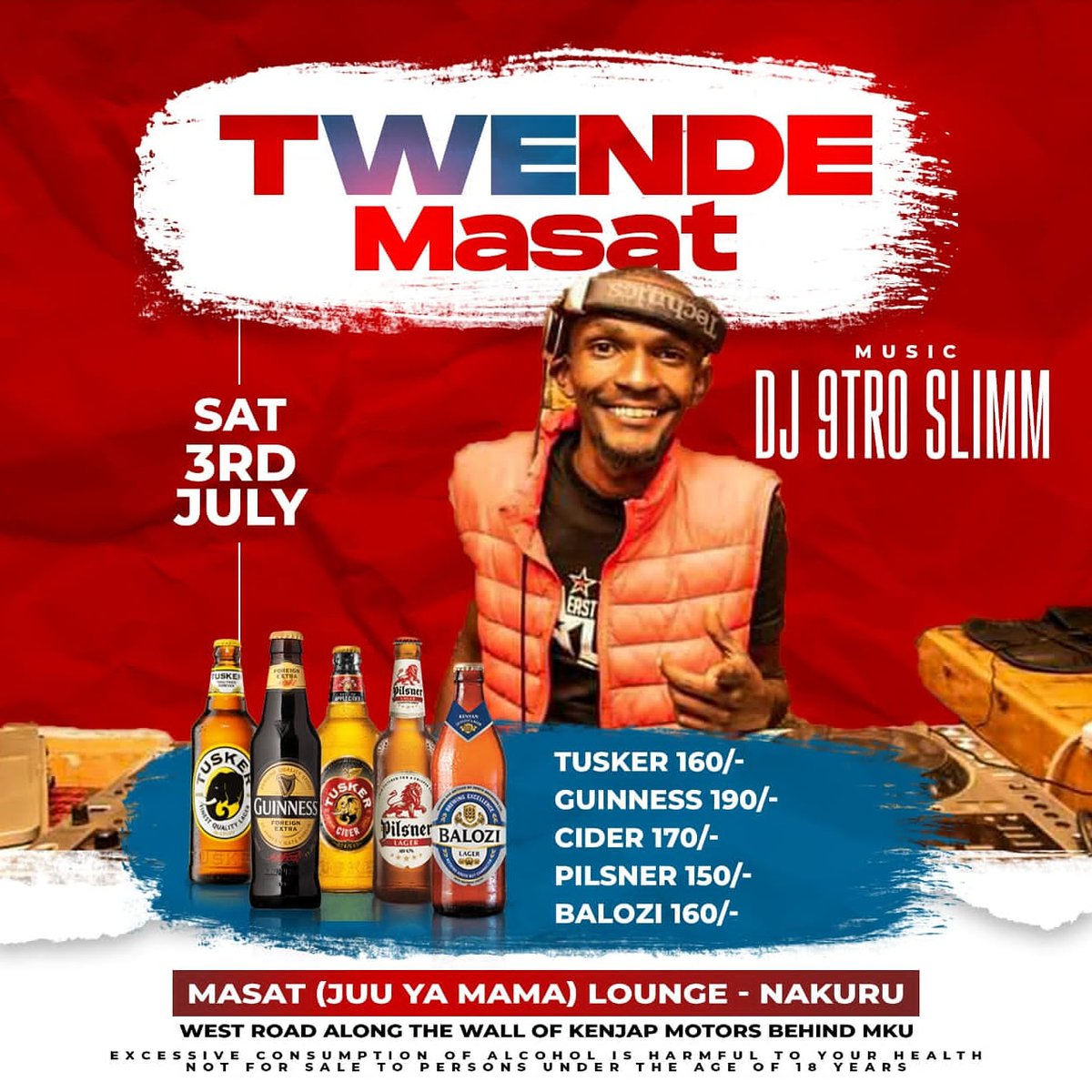 DjNitroSlimm's tweet photo. Twende Masat this sato
#UnbelivableOffer
#StraightupFire
#9tro https://t.co/MOsgKkkwzA