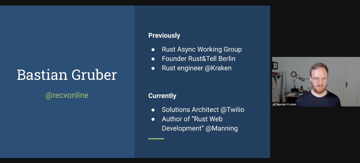 Amsource_'s tweet image. We had a brilliant time this afternoon discussing all things #Rust and his upcoming book with @recvonline!
Thanks to our amazing attendees for asking such great questions. Didn't make it? The full event will be on YouTube soon 🍿
#RustDevelopment #RustDeveloper #WebDevelopment