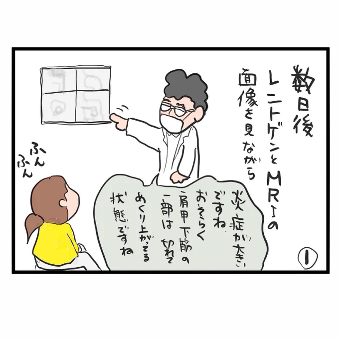 #四コマ漫画
#肩腱板断裂手術
手術です 