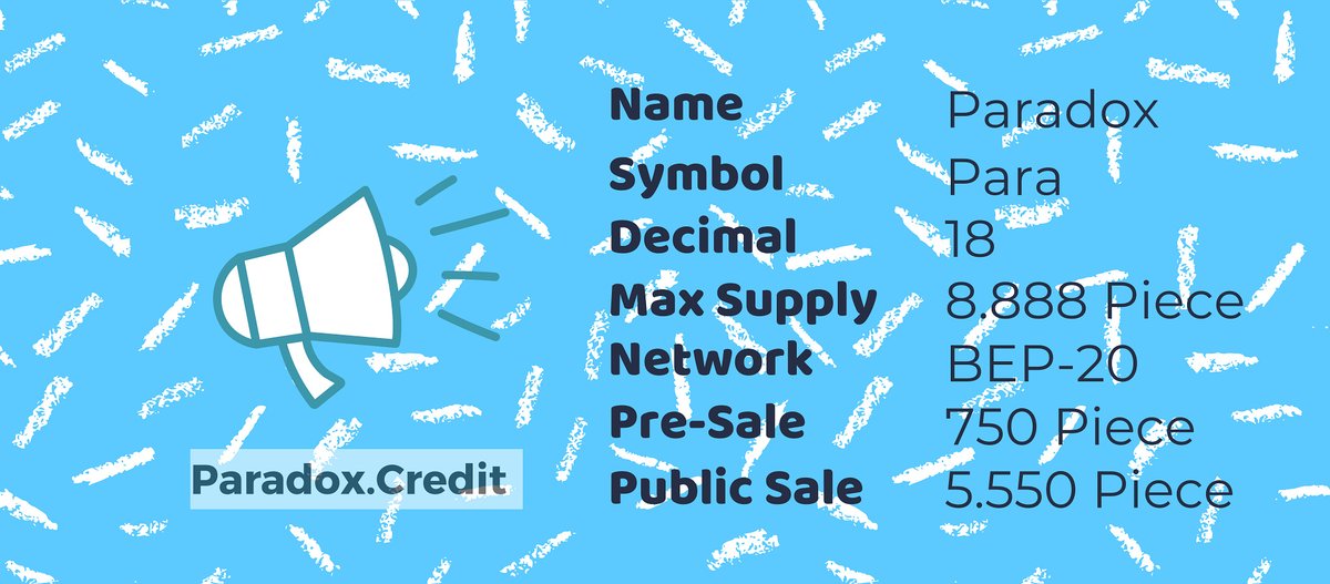 ParadoxCoinNet's tweet image. medium: paradoxcredit.medium.com
whitepaper: paradox.credit/whitepaper
Buy Token : paradox.credit/#BUYTOKEN
Telegram: t.me/ParadoxCredit
#YieldFarming  #bitcoin #defi #dex #farming #stake #borrowandlending #margintrade #bilaxy #binance  #highstake #bep20 #BSC #LiquidityMining