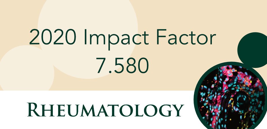 Rheumatology & Rheumatology Advances in Practice (@rheumjnl) on Twitter photo We’re so thrilled to announce Rheumatology’s 2020 Impact Factor! So much hard work goes into the journal, and we’d like to say a huge thank you to all our wonderful authors, reviewers, Associate Editors, Editorial Board, BSR and OUP staff, and of course <a href="/drdj/">Marwan Bukhari</a>!
😊🥳 We’re so thrilled to announce Rheumatology’s 2020 Impact Factor! So much hard work goes into the journal, and we’d like to say a huge thank you to all our wonderful authors, reviewers, Associate Editors, Editorial Board, BSR and OUP staff, and of course <a href="/drdj/">Marwan Bukhari</a>!
😊🥳