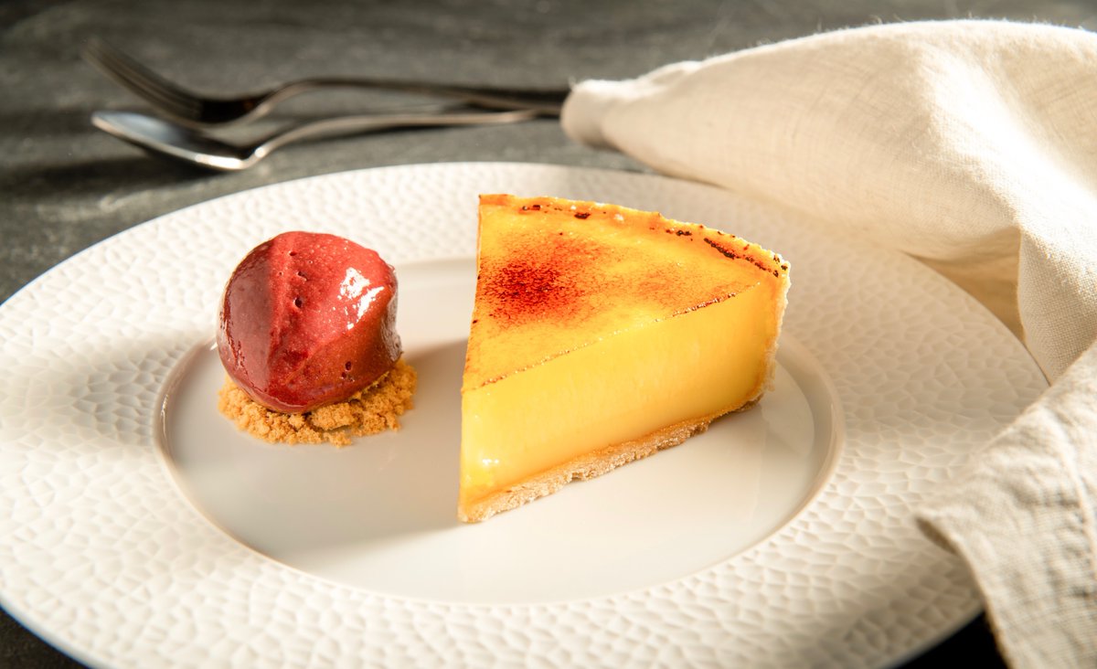 Our ever famous Lemon Tart with Damson Sorbet, who wouldn't enjoy this classic Punch Bowl dessert on a warm summers day?