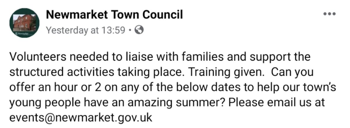 nmktparents's tweet photo. Free summer holiday activities! Full details in link below. The first date includes an animal encounter. Please see also these requests for talent and volunteers.

https://t.co/t0g8eIoRCq https://t.co/W9J2yImI32