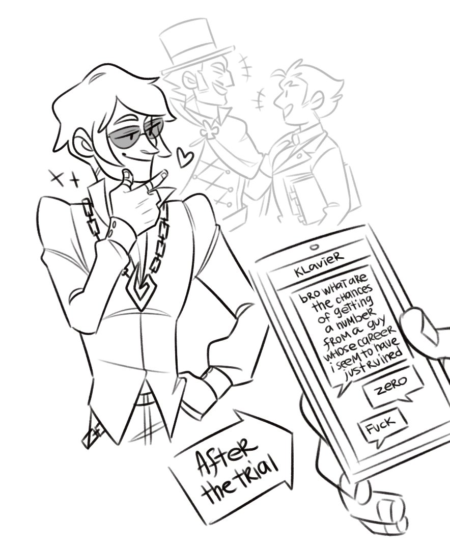 ⚠️АА4 спойлеры #aceattorney
17-летний клавьер должен был заценить молодого и клевого адвоката. жаль не судьба конечно