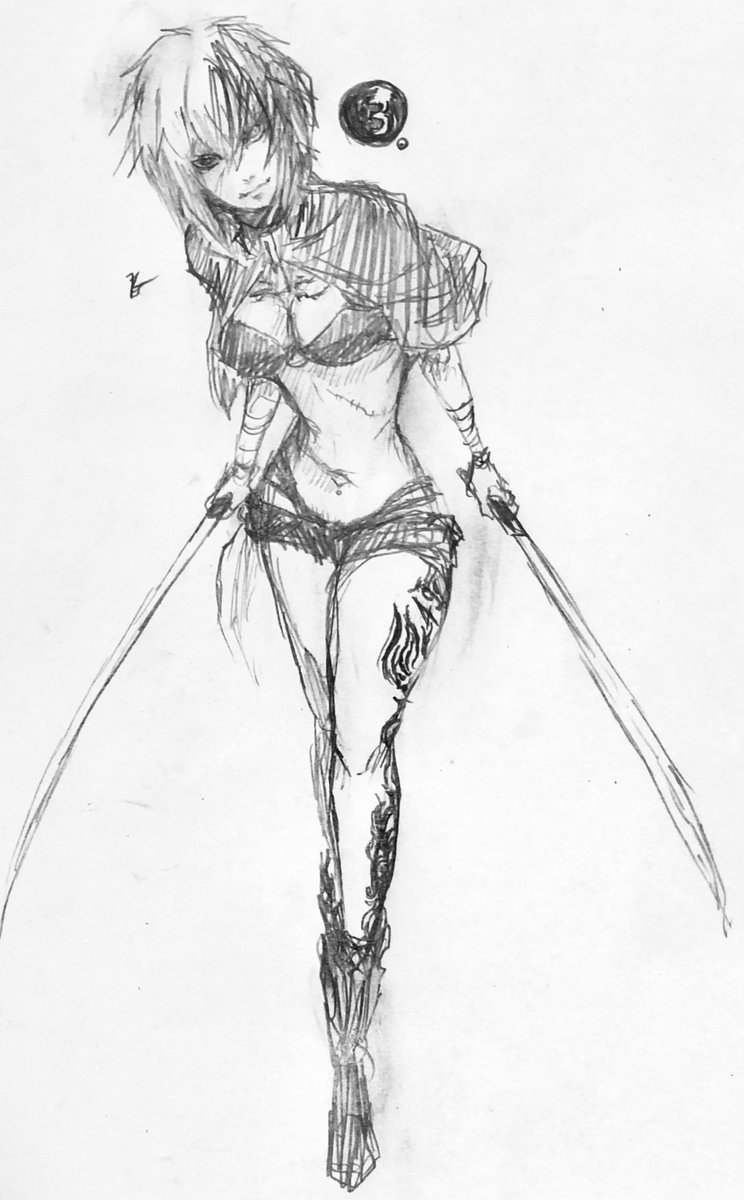 #今月描いた絵を晒そう
アナログ… 