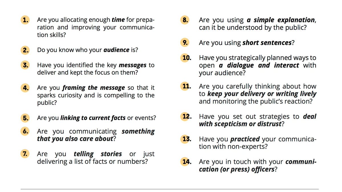 How can #scientists overcome the challenges they face when communicating with the wider public?

Our toolkits include resources that support scientists with #SciComm, including a checklist for preparing for communication events.

Explore the toolkits here: questproject.eu/toolkits/