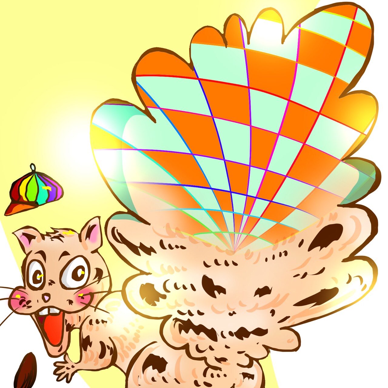 Rui イラストレーターるい 誰だってキラッキラの可能性を秘めてるんだからッ りす Squirrel 和柄 市松 市松模様 Illustrator Illustration Art Artwork Drawing Japan Japanese Japanesedesign イラスト好きな人と繋がりたい T Co