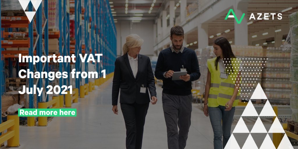 AzetsUK's tweet photo. On 1 July 2021 significant changes will be made to the rules that apply to the VAT and duty treatment goods sold and shipped to customers in the European Union, affecting many businesses and individuals. Learn how you will be affected here https://t.co/HVvv6N7HqG #VAT #VATChanges https://t.co/DZF6zUreIb