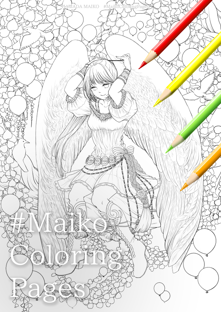 Maiko Coloring Pages Maikocoloring Twitter