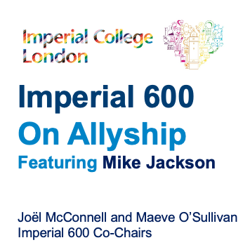 What an absolute pleasure for <a href="/Imperial600/">Imperial 600</a> to host Mike Jackson today as part of <a href="/imperialcollege/">Imperial College London</a>'s global Pride Month programming for an event focusing on #Allyship.  If you haven't seen the Pride movie (2014), be sure and check it out!