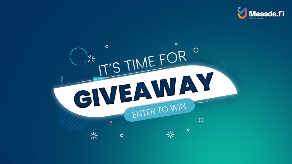 DefiMass's tweet photo. Your chance to win $100 USDT Mass Token!! Yes you read that right. 🎁
Follow these 4️⃣  simple steps and stand a chance to win $100, $50 &amp; $20 USDT in Mass Token.

#MassAdoption #Giveaway #Cryptocurrency #HiMassDeFi https://t.co/agx8fnxNTz
