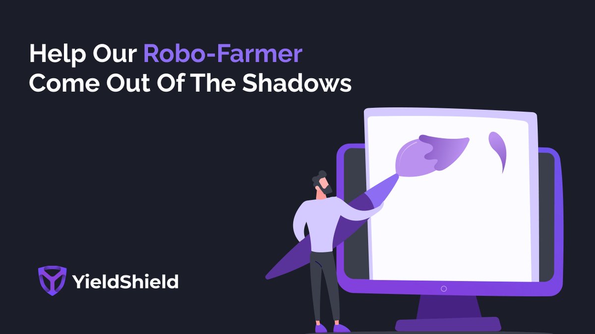yield_shield's tweet photo. Hey, #YieldShield Fam! 🎉
Prepare your brushes, pencils and create the YieldShield Robo-Farmer Mascot Identity to Win 250 $BUSD
Tweet your design, tag @yield_shield, and include the hashtag #YieldShield_RoboFarmer
Read the rules: 👉https://t.co/y0hRcHs3GP https://t.co/jdls9ojcJ2