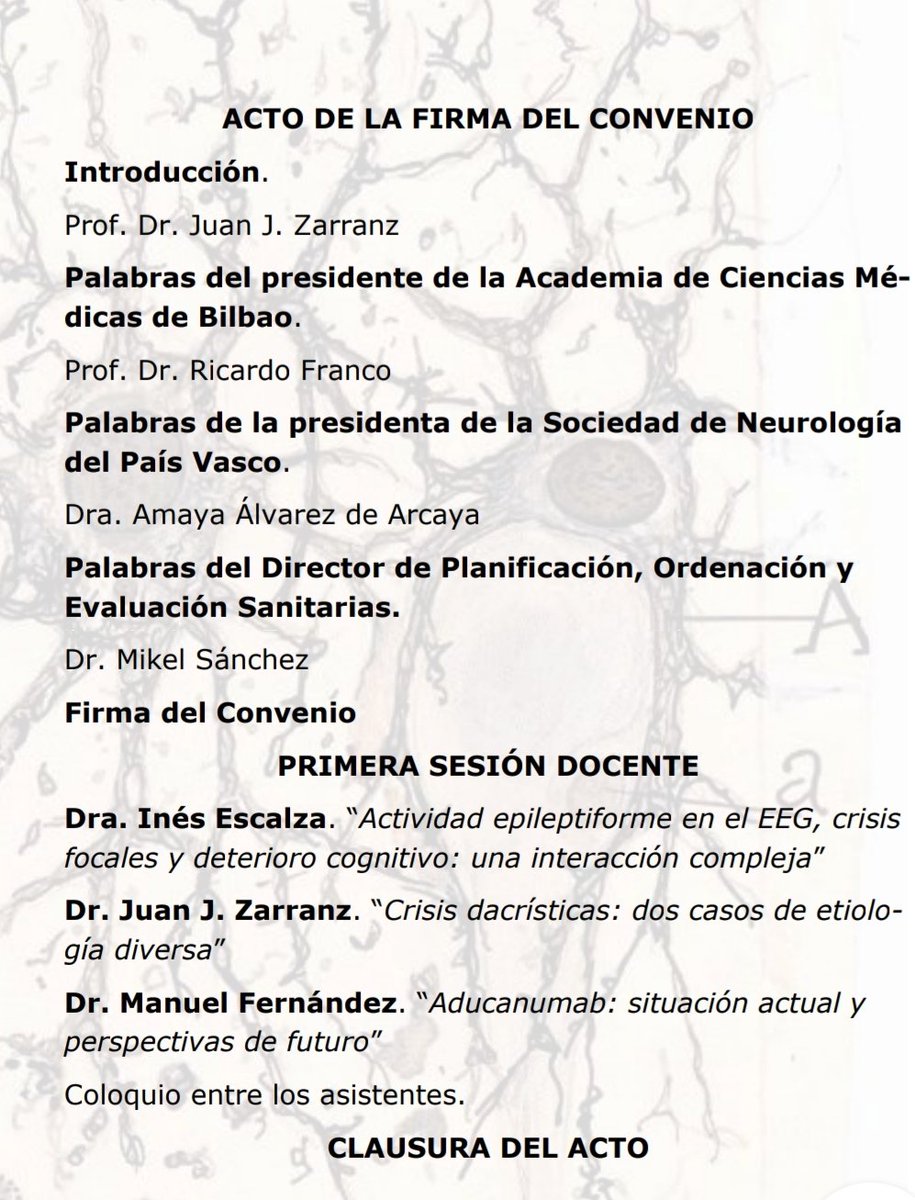 acmbbilbao's tweet photo. Recuerdo de la Sesión Inaugural del Convenio de Colaboración para la Formación Continua entre la Academia de Ciencias Médicas de Bilbao y la Sociedad de Neurología del País Vasco.

🗓️: 30 de junio
⏲️: 17h

Formulario de inscripción: https://t.co/sDbiSwnJis https://t.co/UzAugh270Y