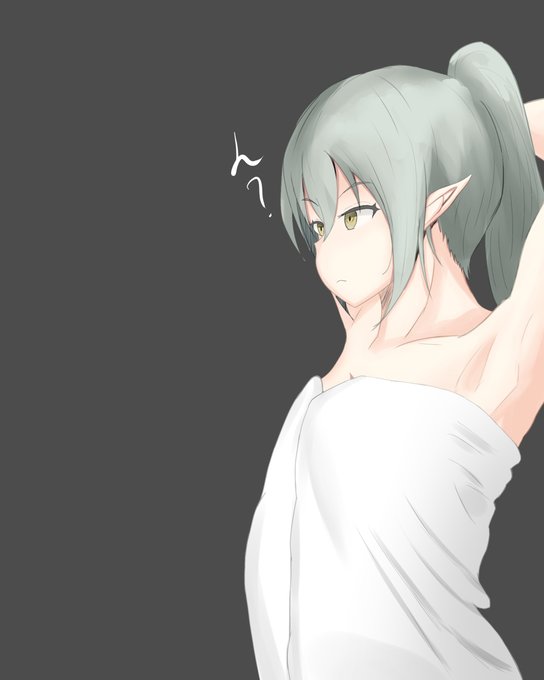 [R-18] 垂れ乳エルフ #垂れ乳 #エルフ #乳首責め #巨乳 #長乳 https://t.co/I1YEjag9Jr 