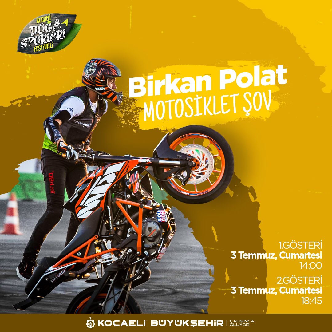 Kocaeli Doğa Sporları Festivalinde BMX Bisiklet Gösterisinde hep birlikteyiz🤟🏻 

#RotanıDoğayaAyarla 3 Temmuz’da SEKA Kamp Alanında Katıl Bize🧭 

Keşfetmenin, öğrenmenin tadını doğada çıkar🏕️
<a href="/birkanpolat/">B</a>
#gösteri #atölyeler #müzik #kamp #SekaKampAlanı #RotanıDoğayaAyarla