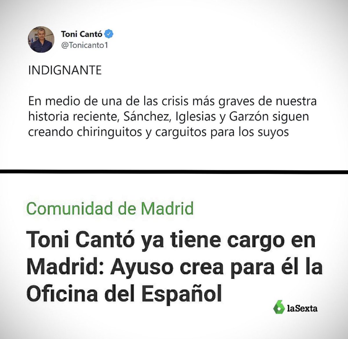 protestona1's tweet photo. Cuando no tienes ni dignidad ni vergüenza… 😏 https://t.co/ZVH3pdgnFY