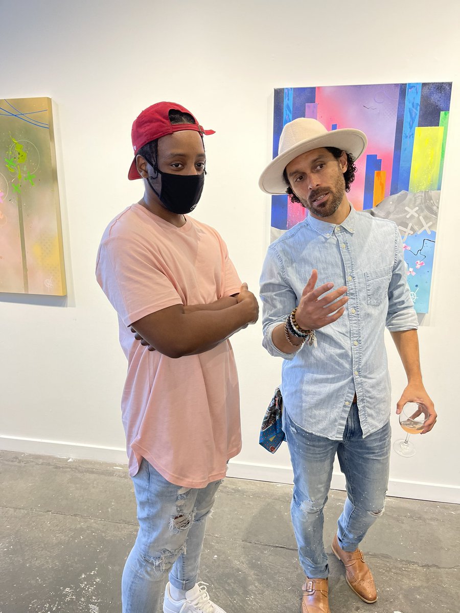 Crenius_'s tweet photo. Had a great time assisting @Viewsbystokes with his current installation at The Well Art Gallery. Exhibiting the works for another day before their final installation at a new hotel in NOVA. 💡#crenius https://t.co/neqxYNZ711