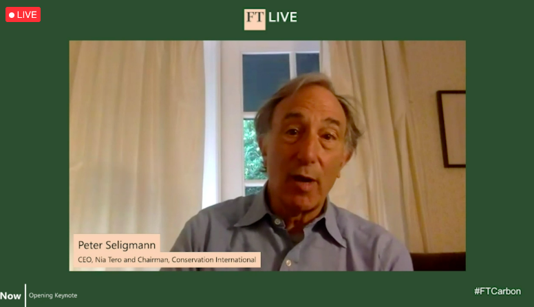 ftlive's tweet photo. #FTCarbon is now live for Day two! We hear from @peter_seligmann, CEO of @NiaTero and Chairman at @ConservationOrg. There is still time to register to watch the rest of the day live and any sessions missed on-demand here: https://t.co/YNBteEfPWc https://t.co/DTarrC7TKn