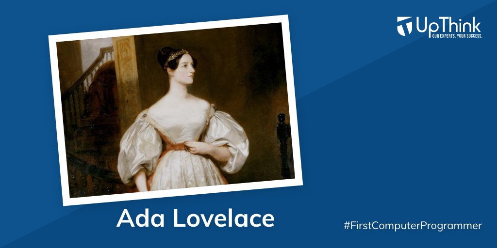 UpThink_Experts's tweet image. The First Known Computer Programmer was a Woman - Her name was Ada Lovelace,  and she lived in England, where she worked as a mathematician and writer. She is famous for working on the “Analytical Engine.”

#firstcomputerprogrammer  #adalovelace  #upthink #HigherEd #EdTech