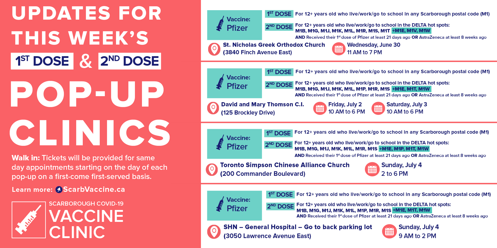 Scarborough Health Network Shn Icymi New Postal Codes Added To Some Of Our 1st 2nd Dose Pop Ups This Week In Scarbto Learn More Below Or Visit T Co Lviaxx0irb T Co Ilzwk8orlq Scarborough Health Network Shn Icymi New Postal Codes Added To Some Of Our 1st 2nd Dose Pop Ups This Week In Scarbto Learn More Below Or Visit T Co Lviaxx0irb T Co Ilzwk8orlq